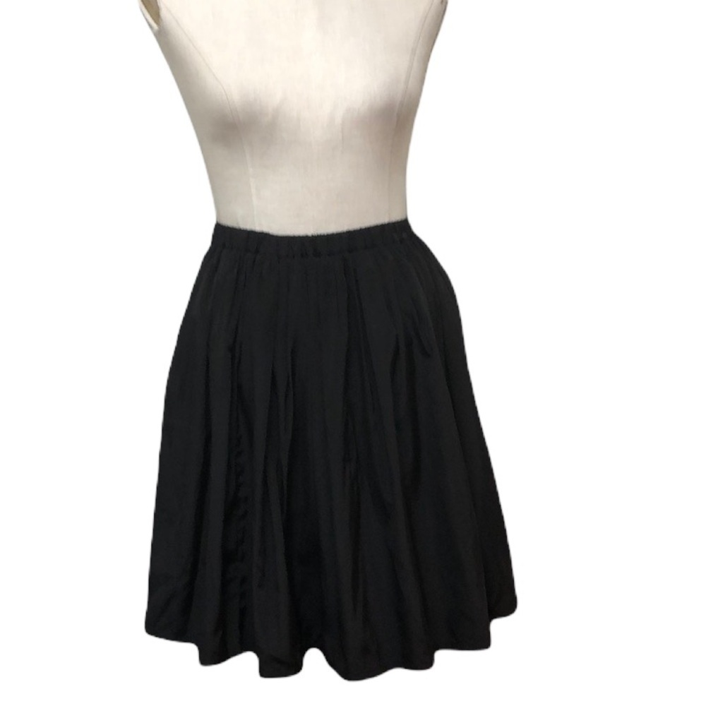 Slobe Iena A-Line Black Poofy Tulle Trim Skirt Sz Small